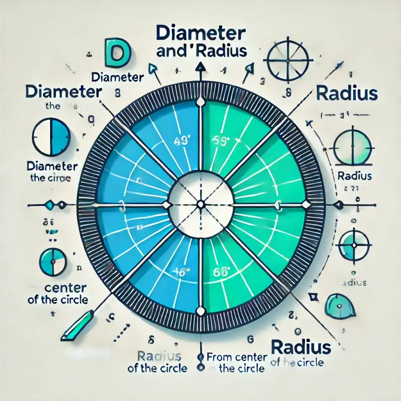 英語でよく使われる『diameter』と『radius』の違いを解説