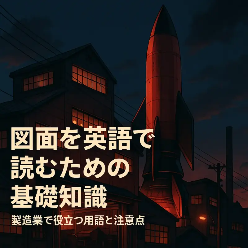 図面を英語で読むための基礎知識｜製造業で役立つ用語と注意点
